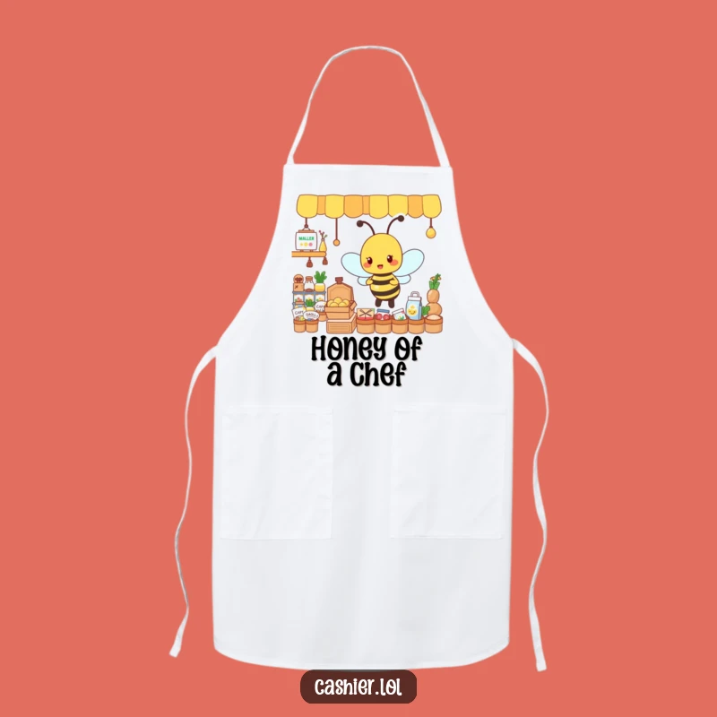 Funny Bee Chef Apron - Cook With Busy Bee Flair
