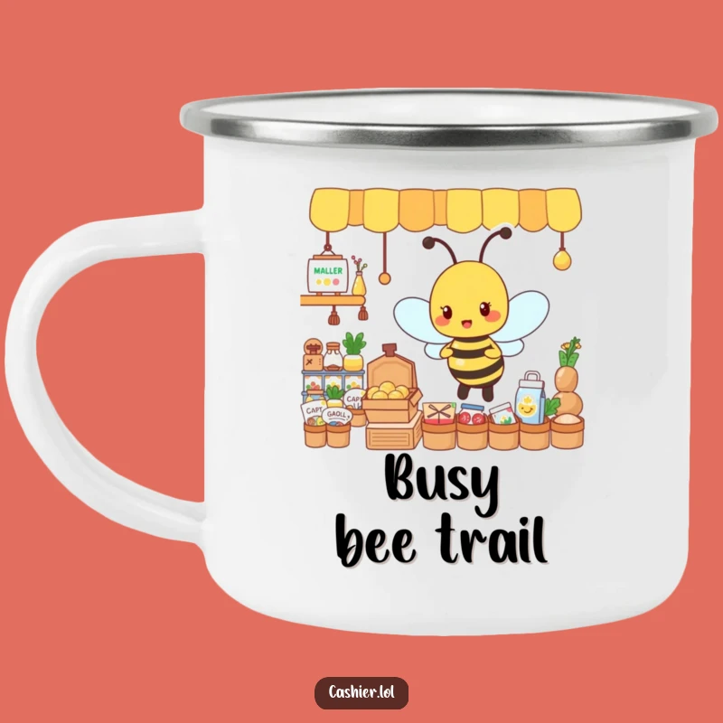 Funny Bee Adventure Mug - Buzz Through Your Travels