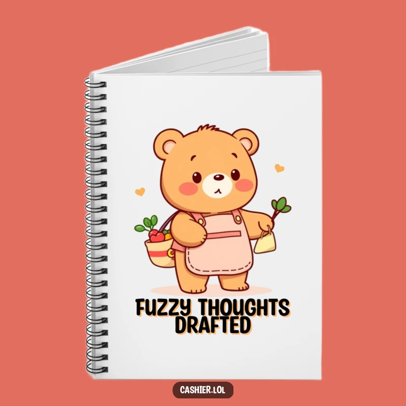 Funny Bear Bagging Groceries Notebook: Jot Down Your Shopping List with Fun